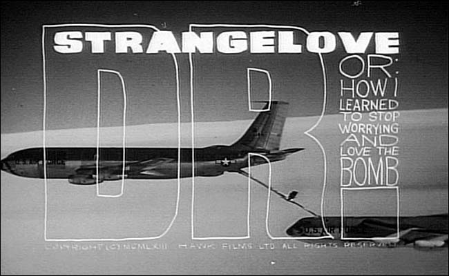 Part of the title sequence for Dr. Strangelove �or How I Learned to Stop Worrying and Love the Bomb (1964)